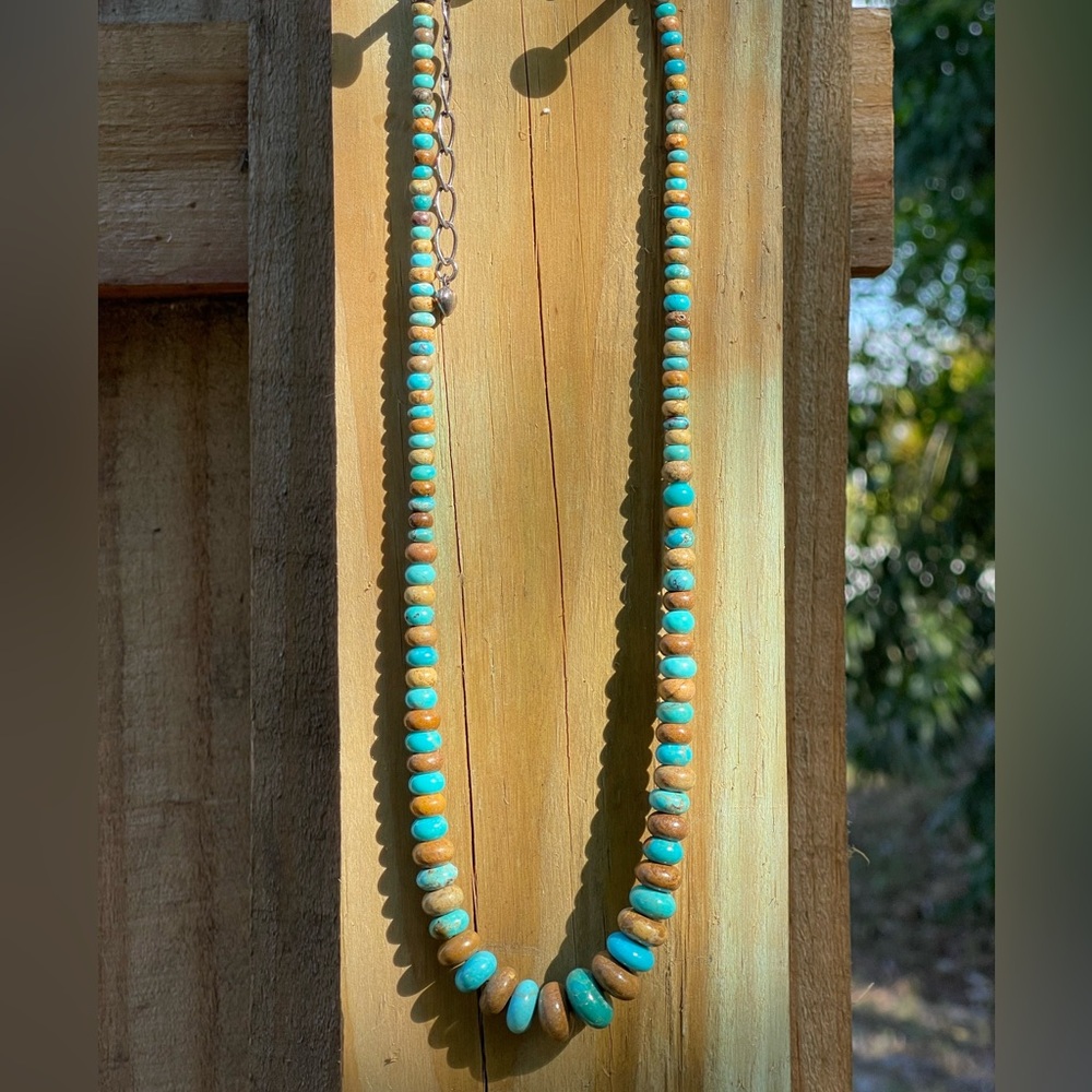 Jay King Peruvian Opal Bead Necklace. With sterling silver closure.
